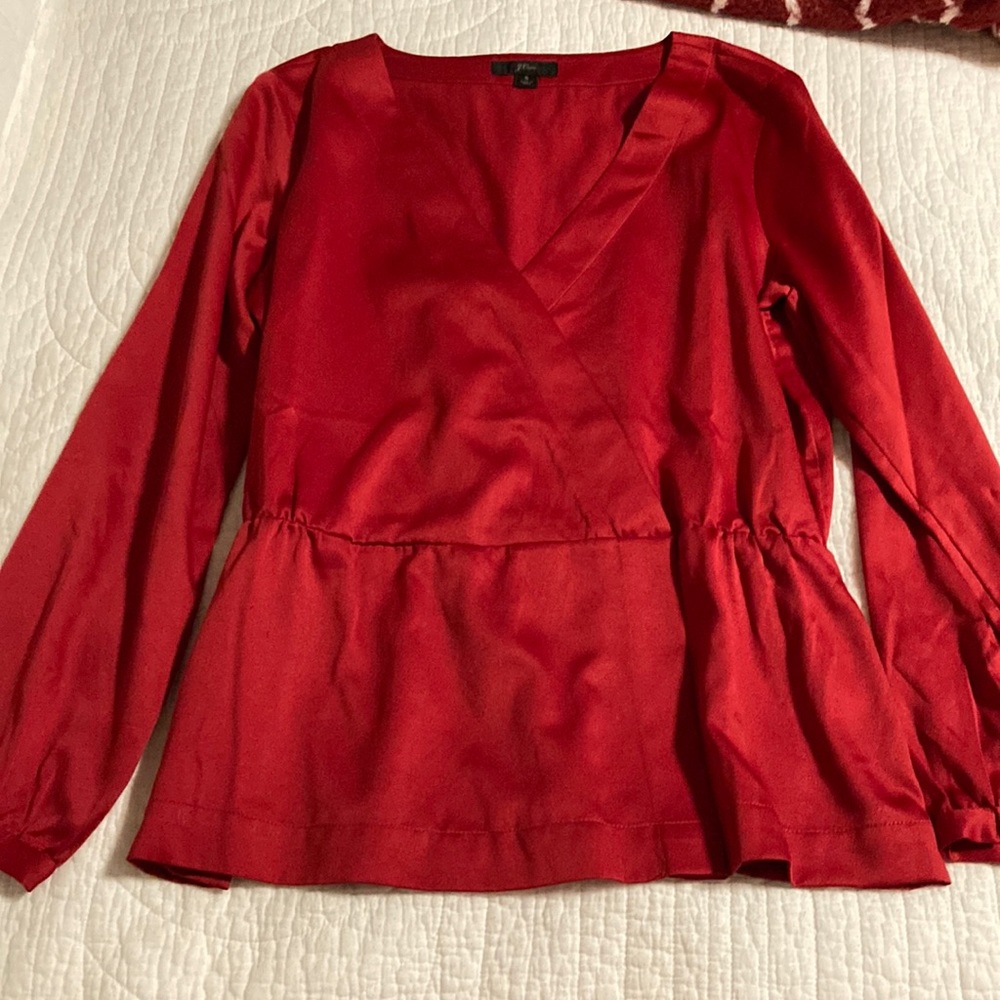 J.crew Satiny Cross Top S